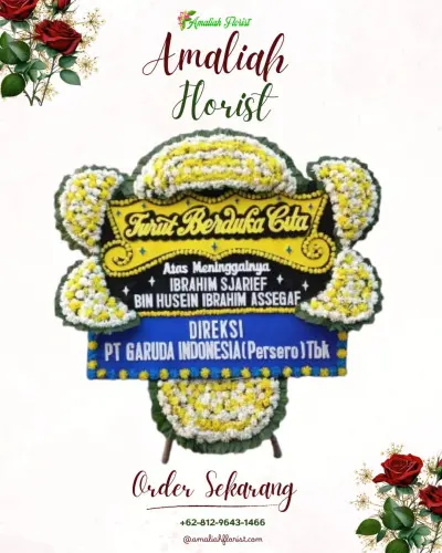 Papan Bunga Duka di Mekar Jaya